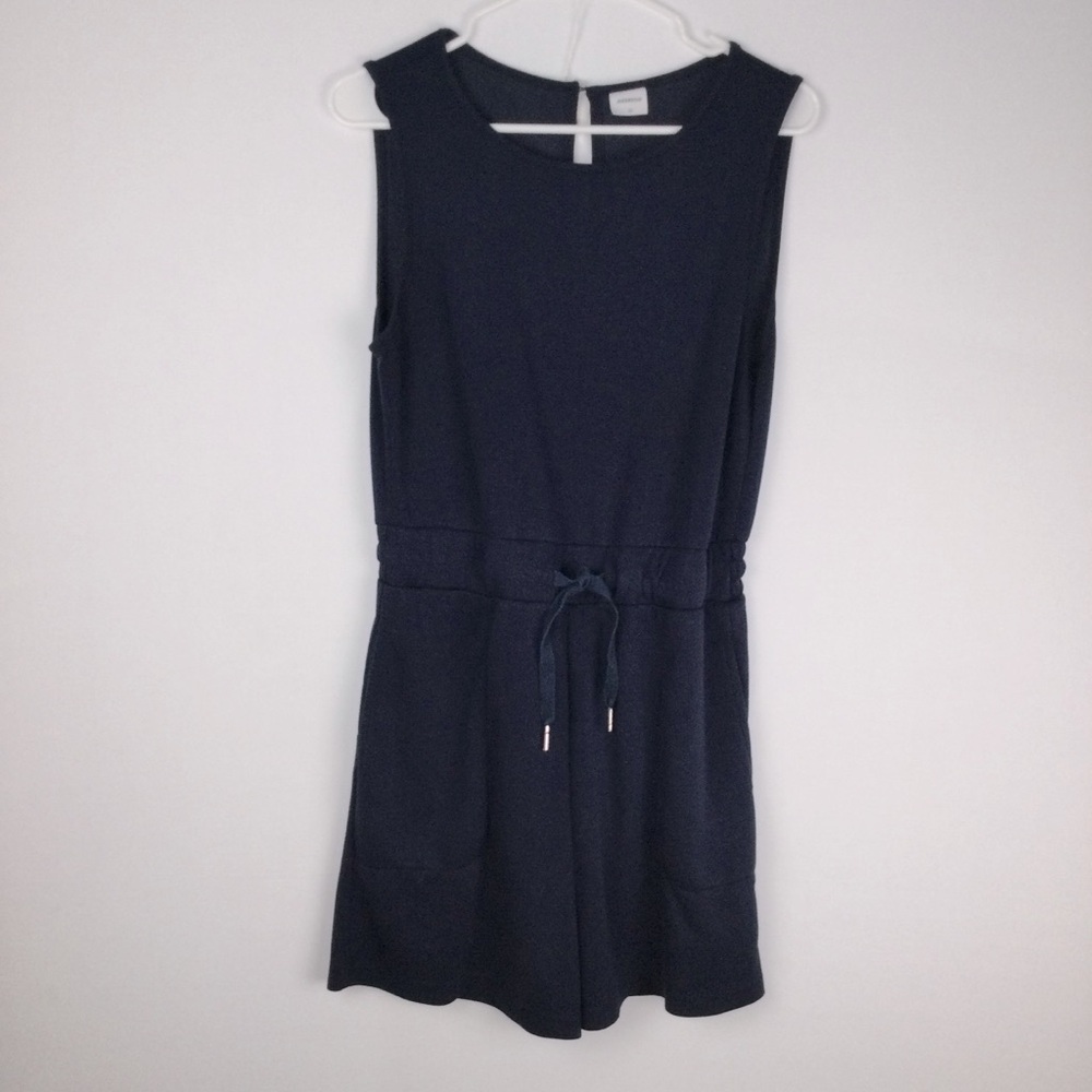 Navy Sleeveless Romper‎ womens size M